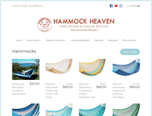 Tablet Screenshot of hammockheaven.com.au